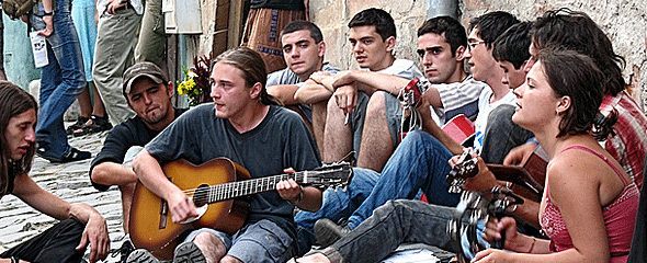 Sighisoara  street performers